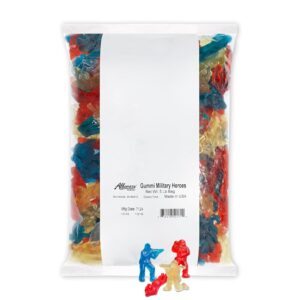 Albanese Gummy Military Army Heroes Red White Blue 5lb Bag Bulk
